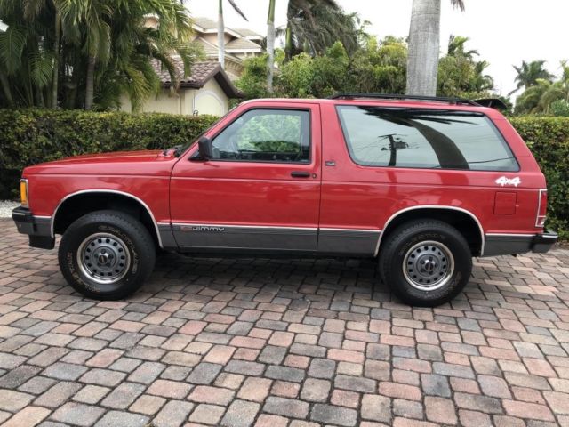 1991 Red GMC Jimmy SUV