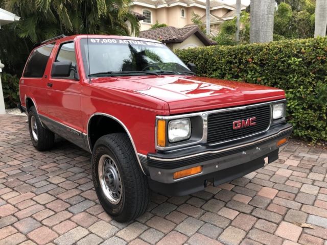 1991 Red GMC Jimmy SUV