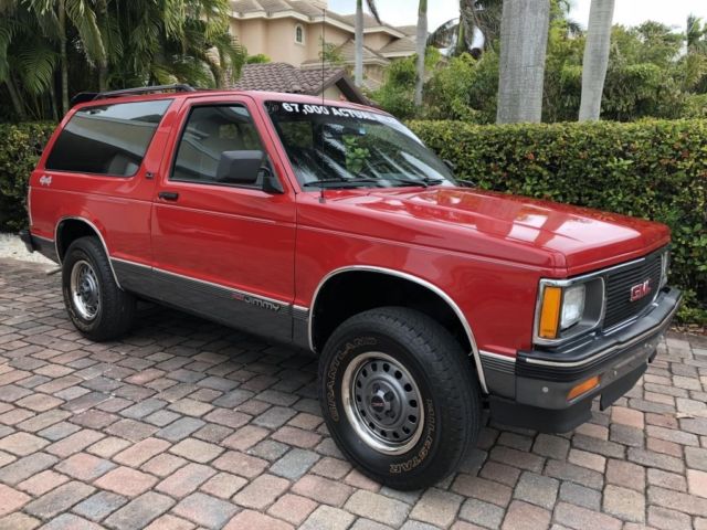 1991 Red GMC Jimmy SUV