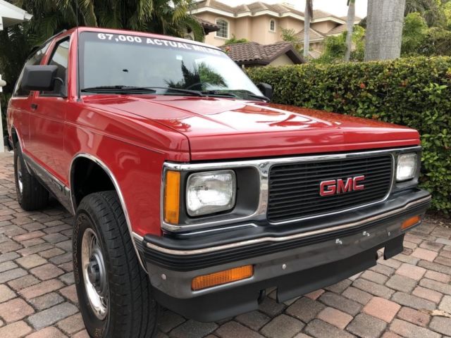 1991 Red GMC Jimmy SUV