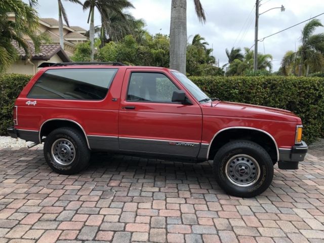 1991 Red GMC Jimmy SUV