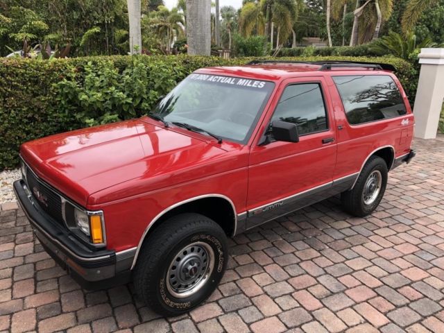 1991 Red GMC Jimmy SUV