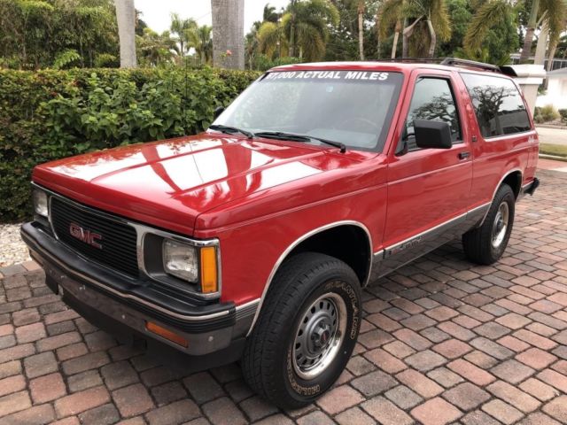 1991 Red GMC Jimmy SUV