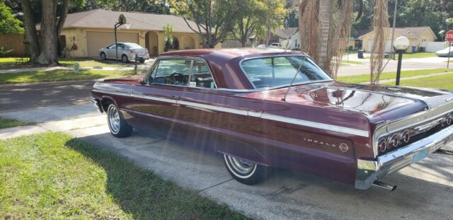 1964 Burgundy Chevrolet Impala Coupe