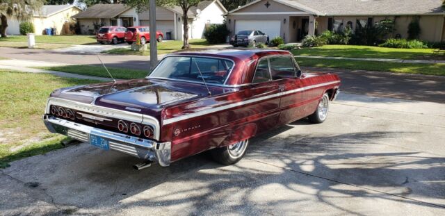 1964 Burgundy Chevrolet Impala Coupe