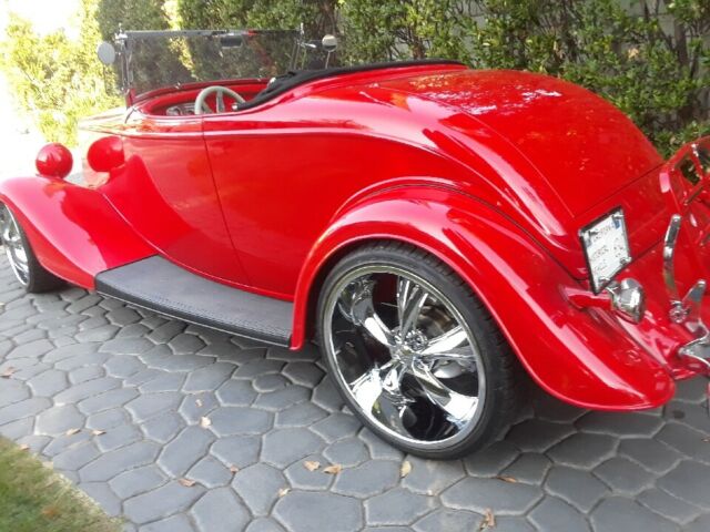 1934 Red Ford Cabriolet