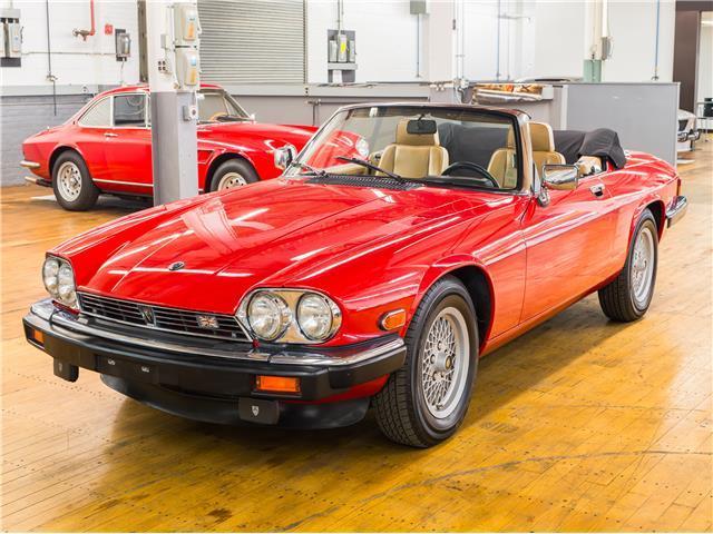 1989 Red Jaguar XJS Convertible