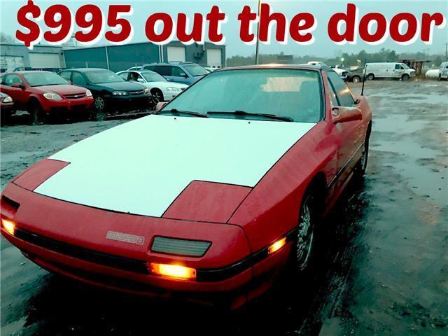 1988 Red Mazda RX-7 --