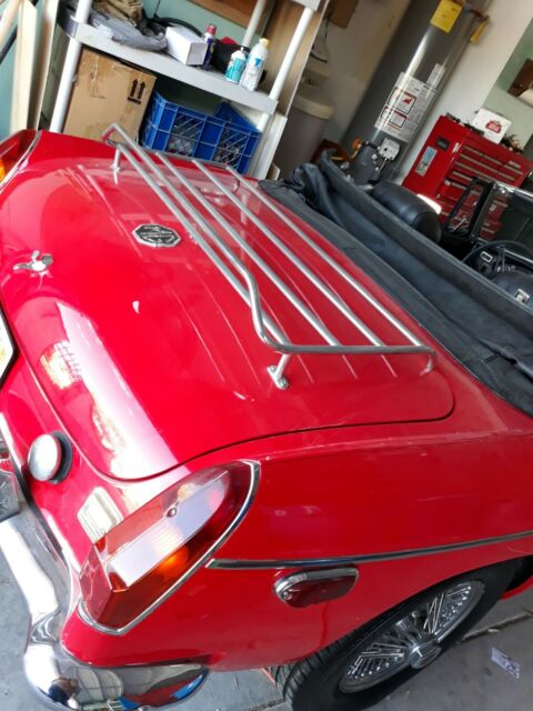 1972 Red MG MGB Convertible