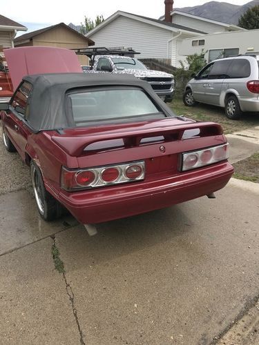 1991 Red Ford Mustang
