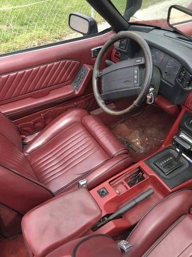 1991 Red Ford Mustang