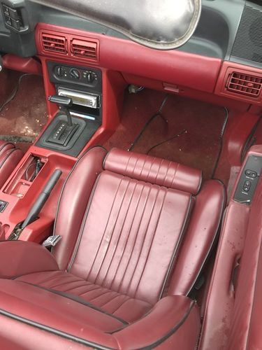 1991 Red Ford Mustang