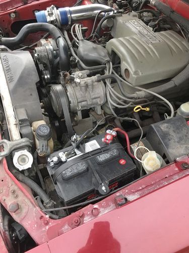 1991 Red Ford Mustang