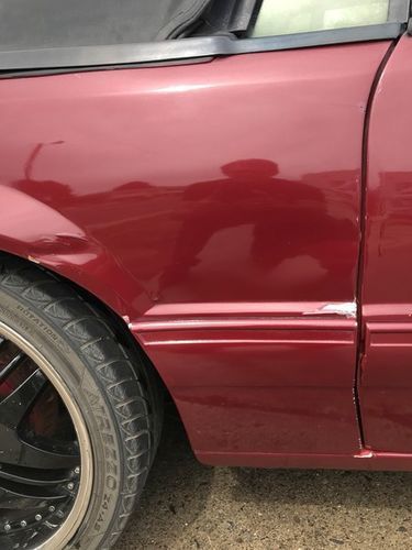 1991 Red Ford Mustang