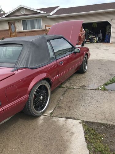 1991 Red Ford Mustang
