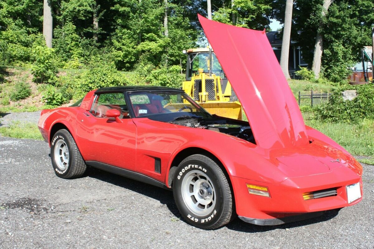 1980 Red Chevrolet Corvette Coupe
