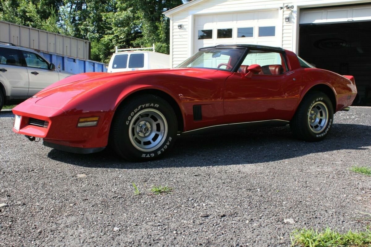 1980 Red Chevrolet Corvette Coupe