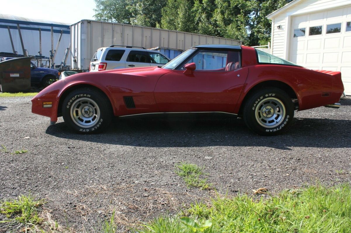 1980 Red Chevrolet Corvette Coupe