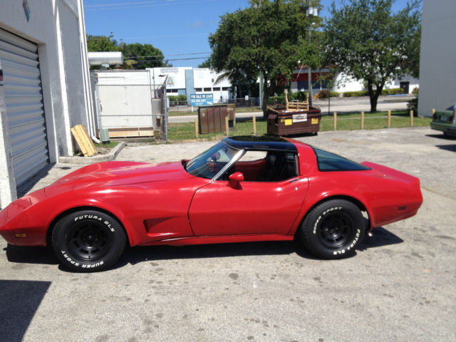 1980 Red Chevrolet Corvette sport