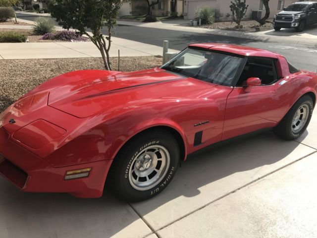 1982 Red Chevrolet Corvette Coupe