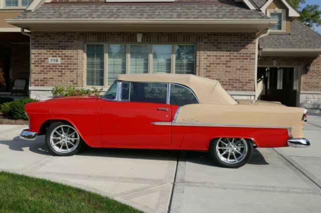 1955 Red Chevrolet Bel Air/150/210 Convertible