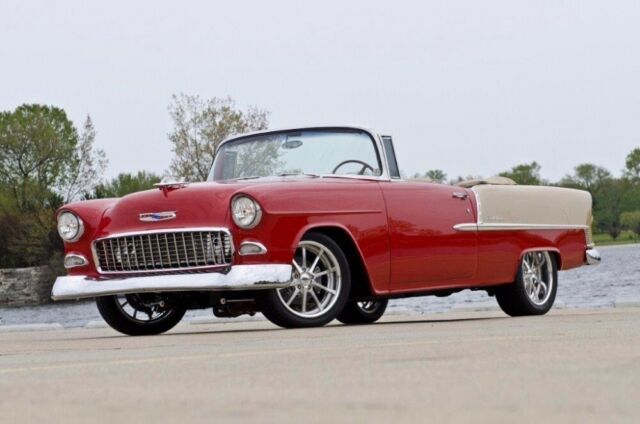 1955 Red Chevrolet Bel Air/150/210 Convertible