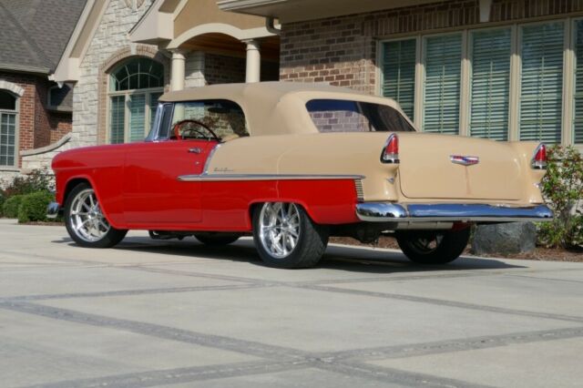 1955 Red Chevrolet Bel Air/150/210 Convertible