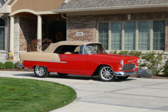 1955 Red Chevrolet Bel Air/150/210 Convertible