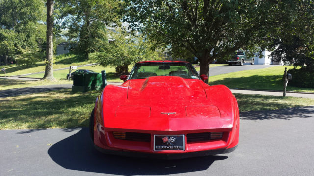 1981 Red Chevrolet Corvette Coupe