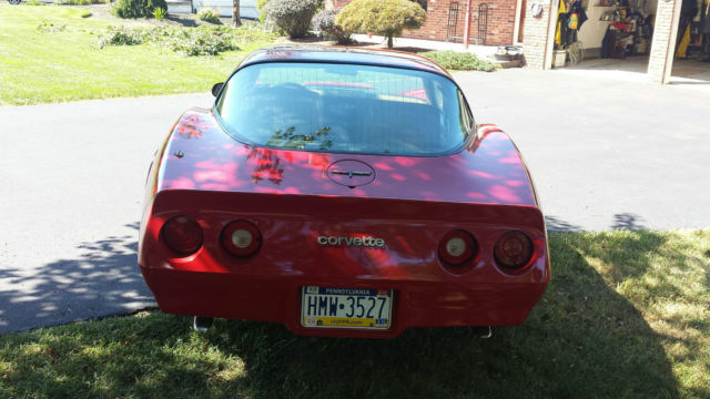 1981 Red Chevrolet Corvette Coupe