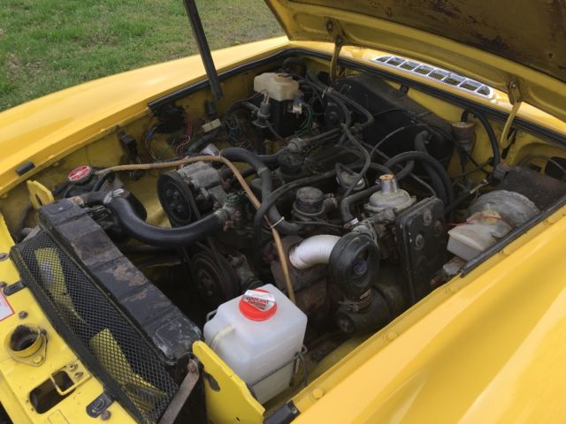1980 Yellow MG MGB Convertible