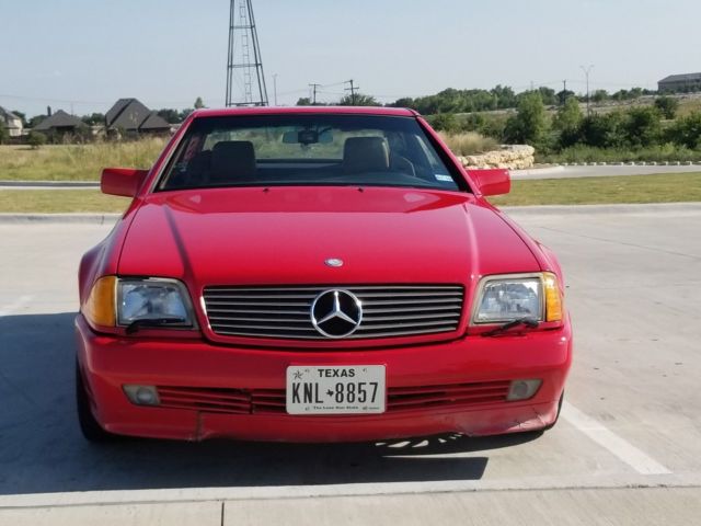 1991 Red Mercedes-Benz 300SL Convertible