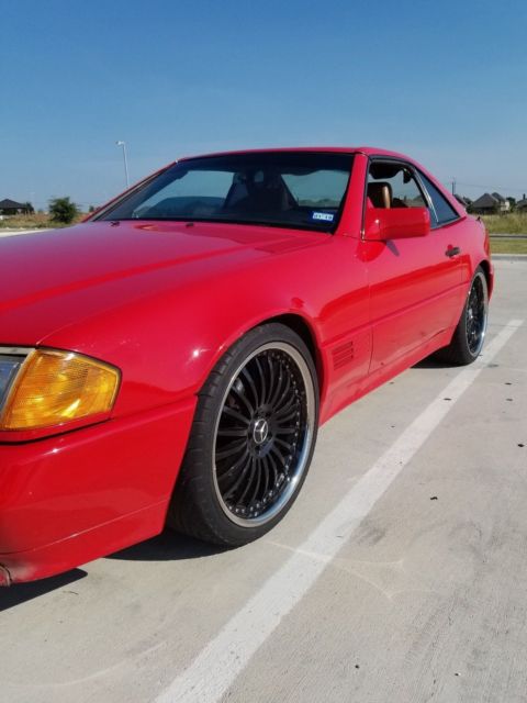 1991 Red Mercedes-Benz 300SL Convertible