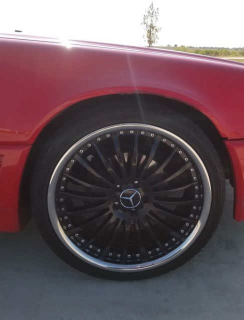 1991 Red Mercedes-Benz 300SL Convertible