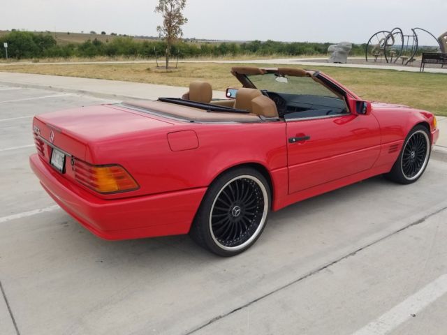 1991 Red Mercedes-Benz 300SL Convertible