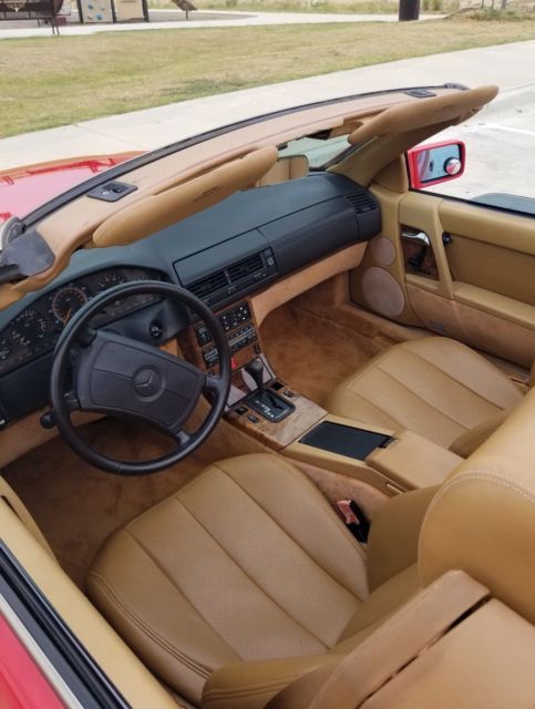 1991 Red Mercedes-Benz 300SL Convertible