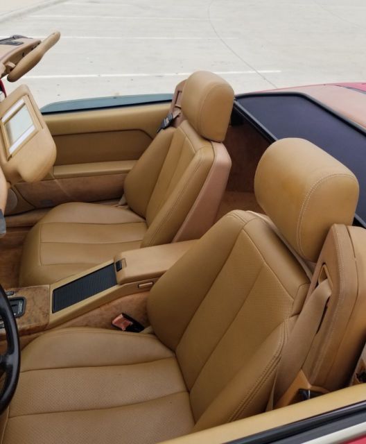 1991 Red Mercedes-Benz 300SL Convertible