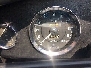 1962 custom blue Austin Healey Sprite convertible---NO TOP