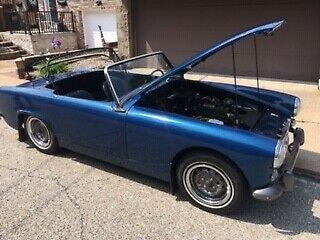 1962 custom blue Austin Healey Sprite convertible---NO TOP