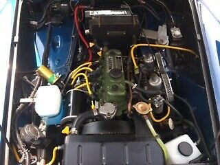 1962 custom blue Austin Healey Sprite convertible---NO TOP