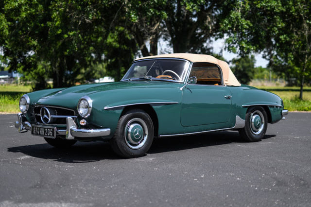 1961 Dunkelgrun (Dark Green) Mercedes-Benz SL-Class Convertible