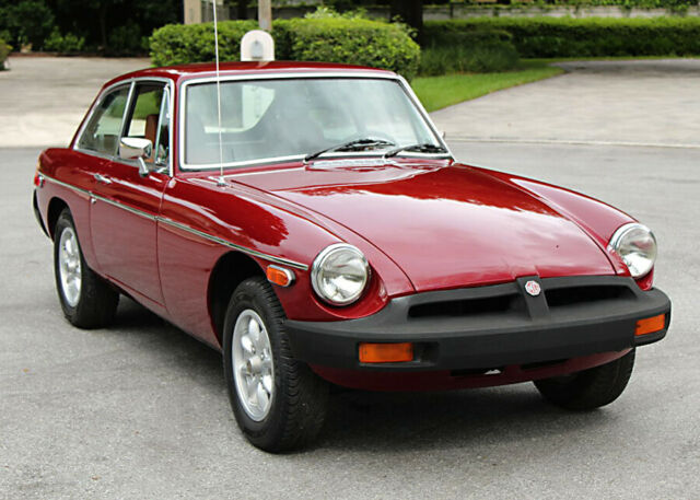 1974 Burgundy MG MGB Coupe