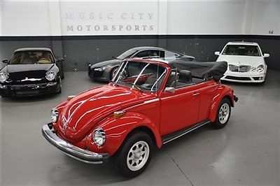 1976 Red Volkswagen Beetle - Classic Convertible