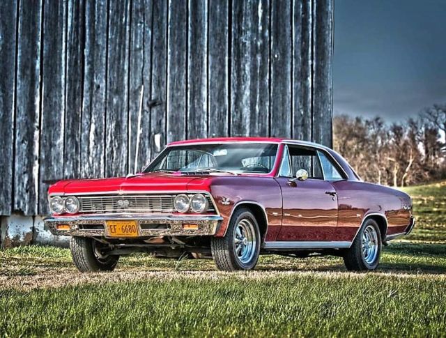 1966 Red Chevrolet Chevelle Coupe