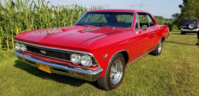 1966 Red Chevrolet Chevelle Coupe