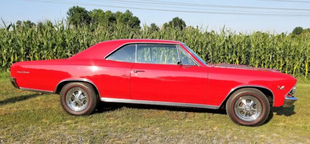 1966 Red Chevrolet Chevelle Coupe