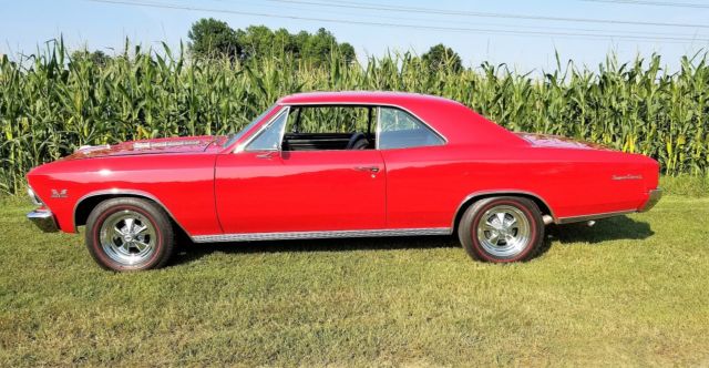 1966 Red Chevrolet Chevelle Coupe