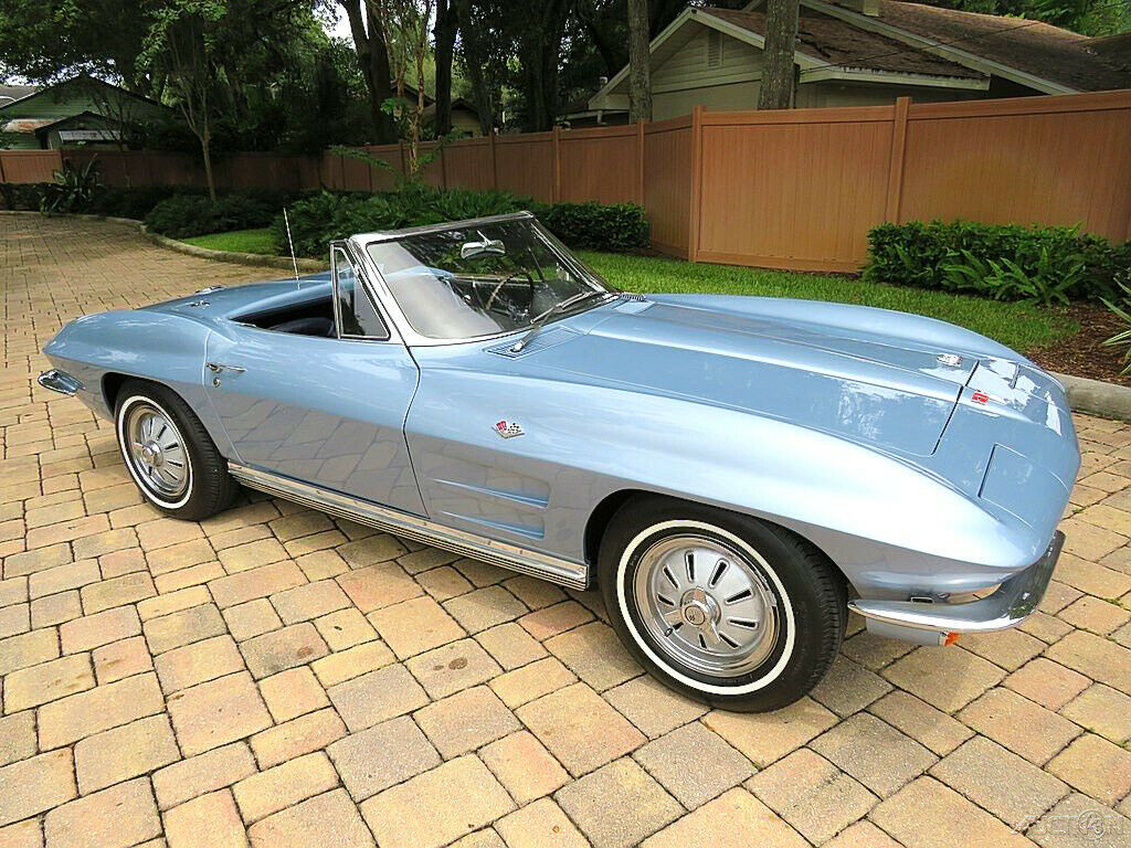 1964 Blue Chevrolet Corvette Convertible