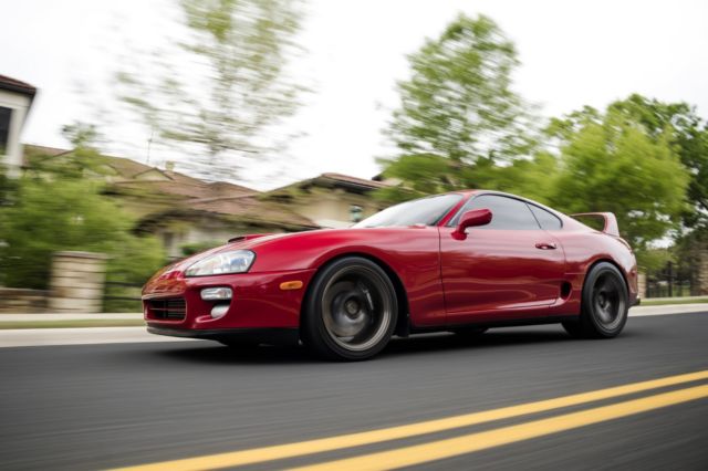 1993 Red Toyota Supra Coupe