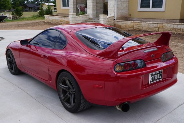 1993 Red Toyota Supra Coupe